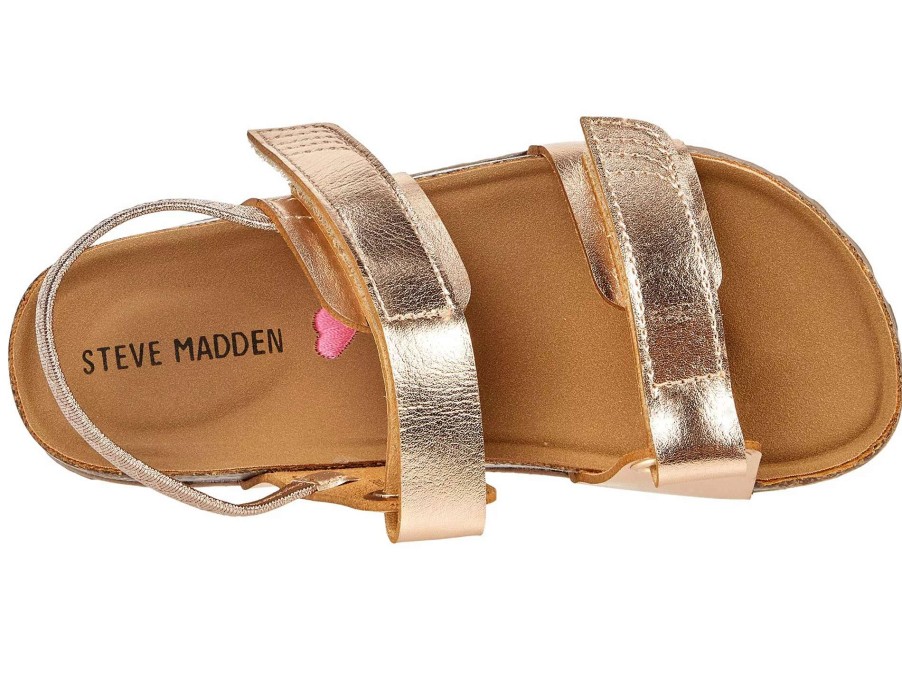 Sandals * | Steve Madden Kids Double Sandal Wide (Little Kid/Big Kid)